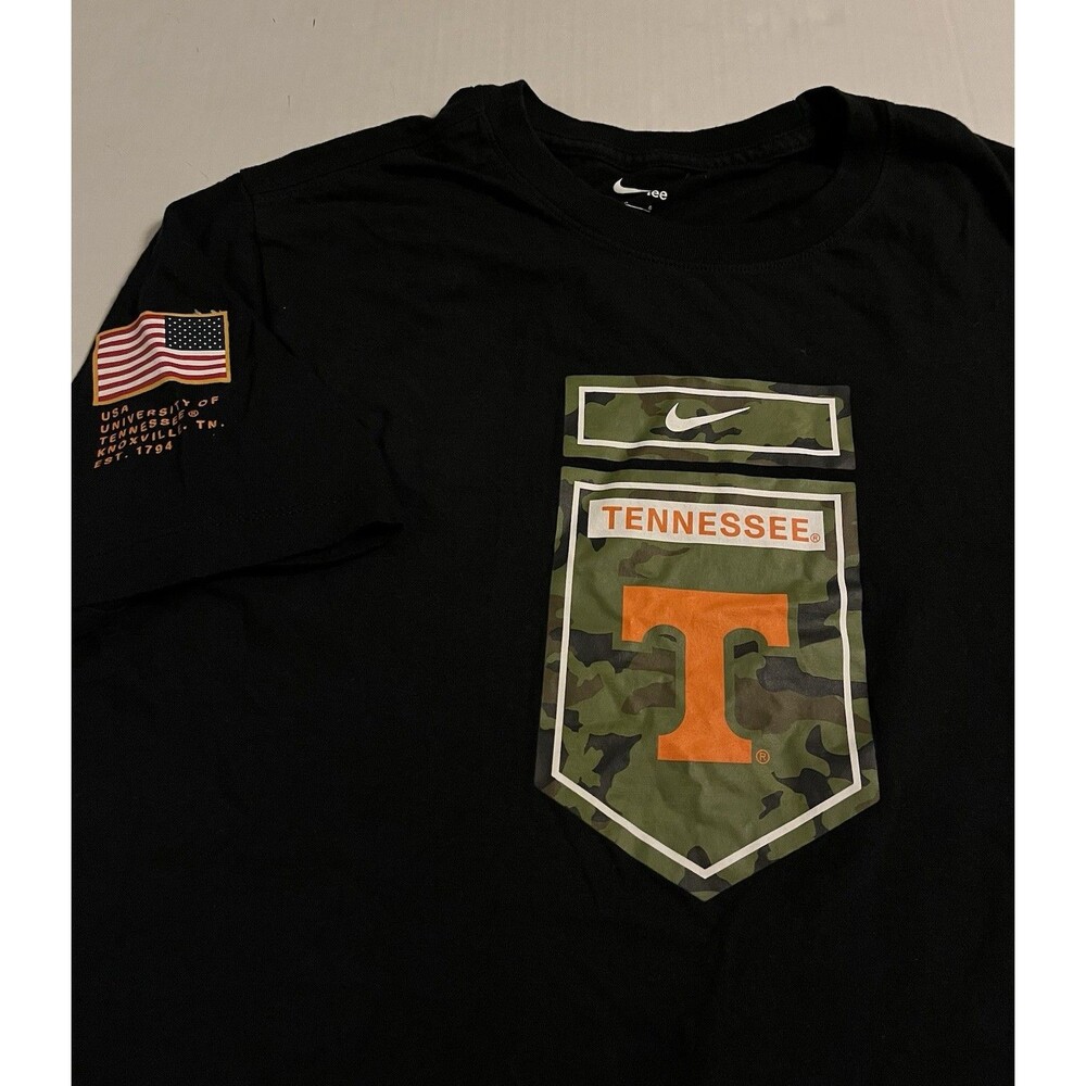 Nike University Tennessee Volunteers Vols Camo Military NCAA T-Shirt LG Football